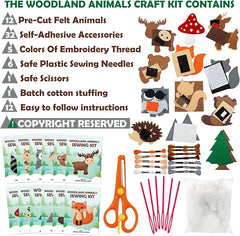 CiyvoLyeen Puppy Craft Kit Kids DIY Crafting Stuffed Animal Felt Plushie