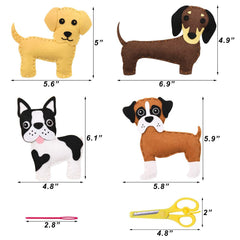 CiyvoLyeen Puppy Craft Kit Kids DIY Crafting and Sewing Set for Kids Age 8 9 10 11 12