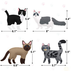 CiyvoLyeen Cat Sewing Kit for Kids 12PCS, Creative Craft  and Gift Ideas