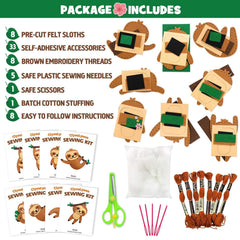 CiyvoLyeen Sloth Sewing Craft Kit for Kids